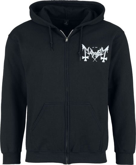 Sweat-shirt zippé à capuche  de Mayhem - Pure Fucking Armageddon - M à XXL - pour Homme - noir - mayhem