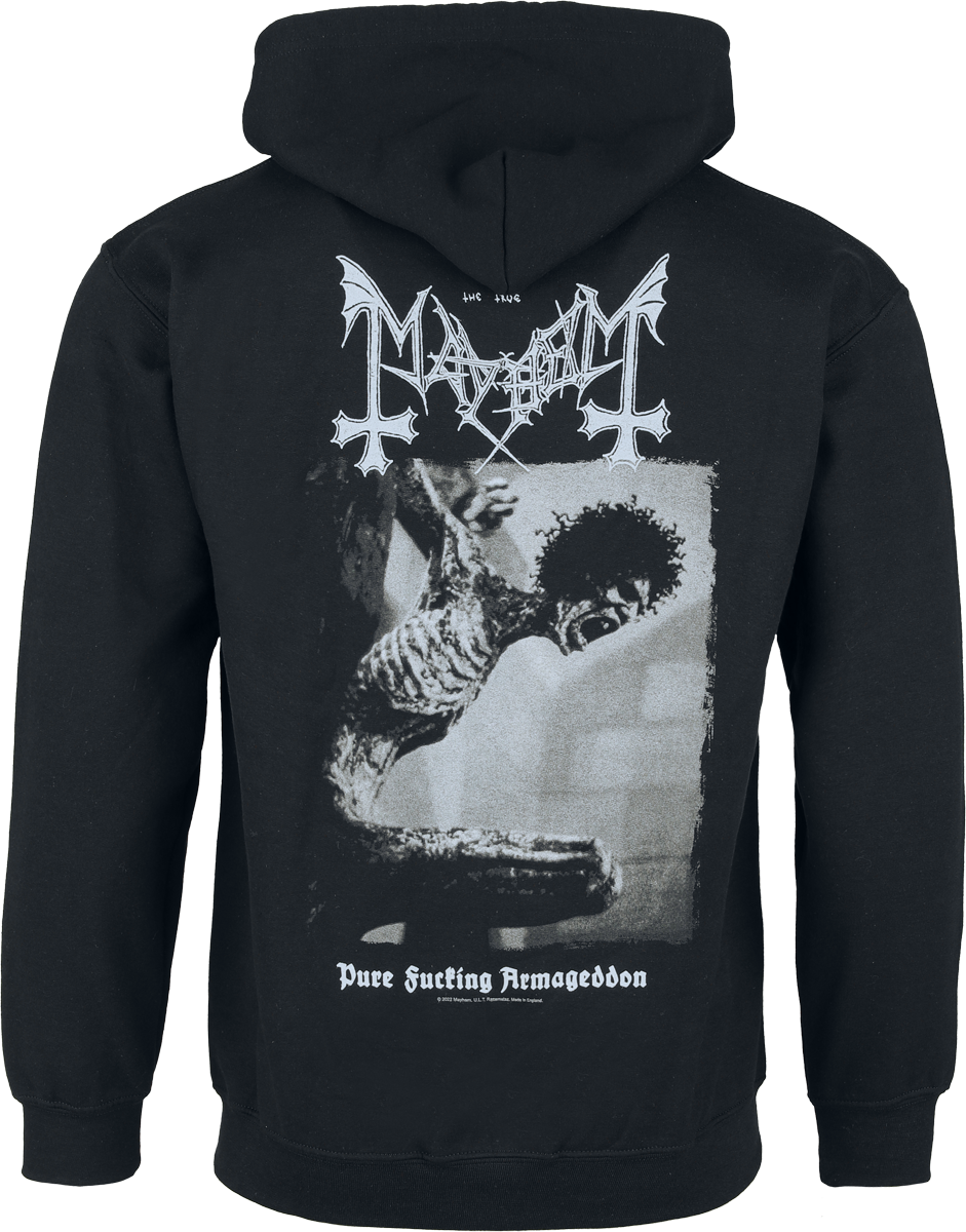 Sweat-shirt zippé à capuche  de Mayhem - Pure Fucking Armageddon - M à XXL - pour Homme - noir - mayhem - View 2