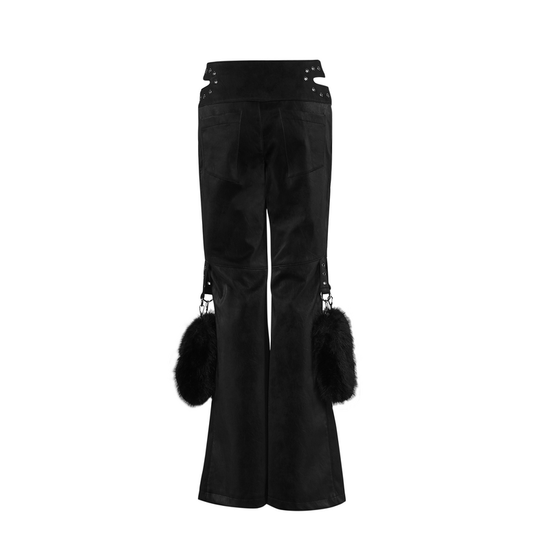 Pantalon en toile Rockabilly de KOI - : Malacath Zipper Baggy Utility Cargo Pants - Blac - XS à XXL - pour Femme - noir - KOI - View 2