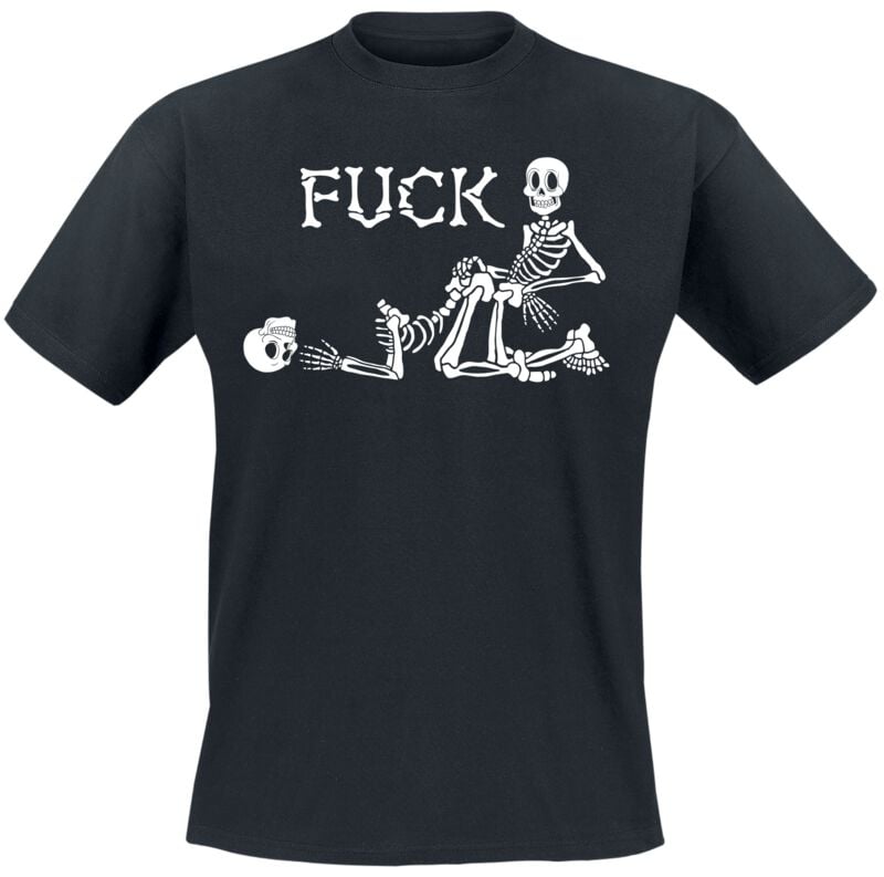 T-Shirt Manches courtes Fun de Slogans - Fuck - M à 3XL - pour Homme - noir - Slogans