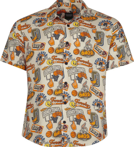 Chemise manches courtes  de Looney Tunes - Allover - Hawaii - S à 3XL - pour Homme - multicolore - Looney Tunes