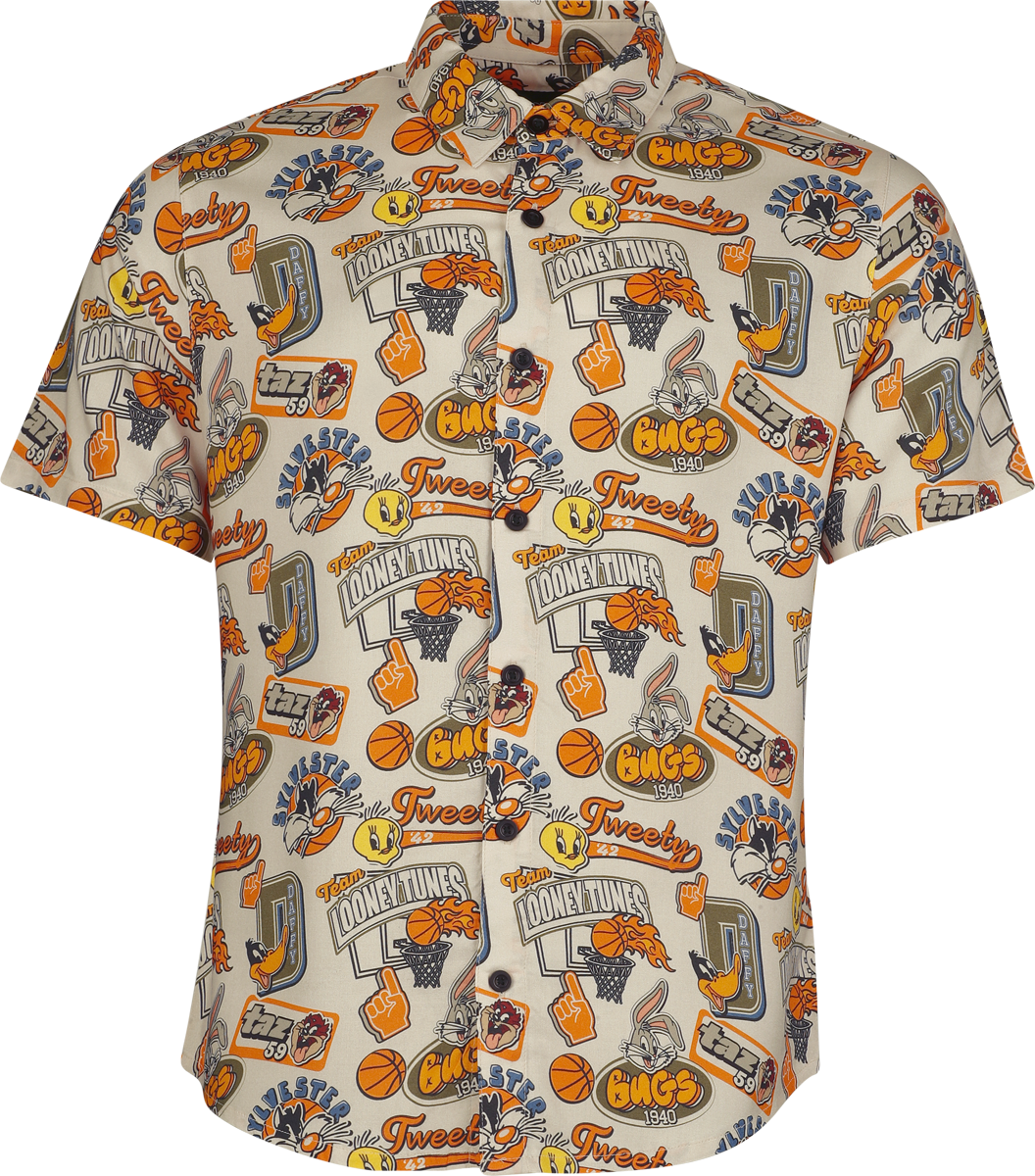 Chemise manches courtes  de Looney Tunes - Allover - Hawaii - S à 3XL - pour Homme - multicolore - Looney Tunes - View 2