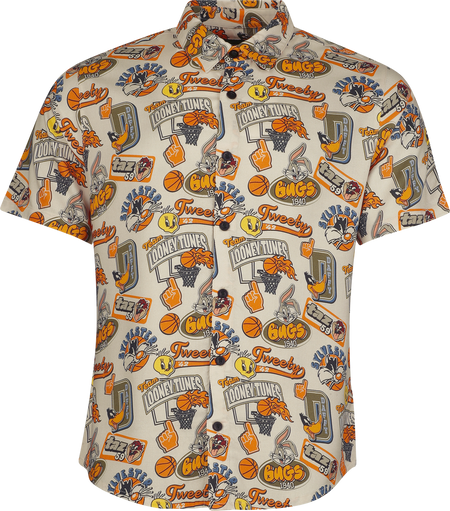 Chemise manches courtes  de Looney Tunes - Allover - Hawaii - S à 3XL - pour Homme - multicolore - Looney Tunes - View 2