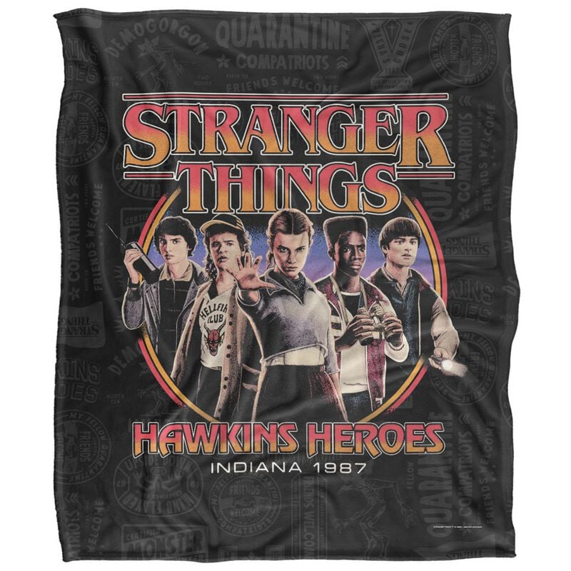 Couverture  de Stranger Things - Saison 5 - Hawkins Heroes - Couverture - pour Indifférent - multicolore - Stranger Things