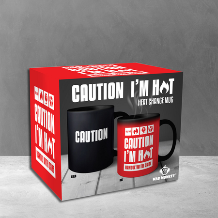 Mug Fun de Slogans - Caution I´m Hot - pour Indifférent - noir - Slogans - View 2