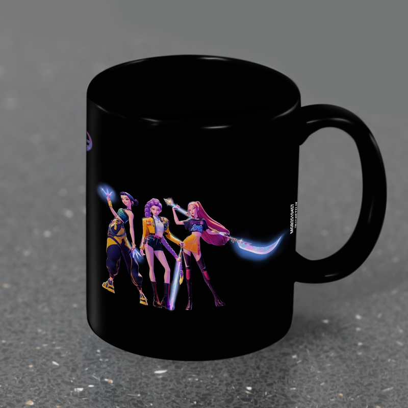 Mug  de KPop Demon Hunters - Huntrix - pour Indifférent - noir - KPop Demon Hunters - View 2