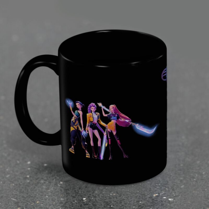 Mug  de KPop Demon Hunters - Huntrix - pour Indifférent - noir - KPop Demon Hunters