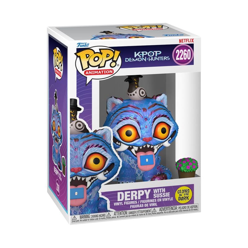KPop Demon Hunters - Tiger mit Vogel (Pop! Animation)(Glow in the Dark) Vinyl Figur 2260 - Funko Pop! - Funko Shop Europe - KPop Demon Hunters