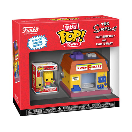 Les Simpson - Bart Simpson & Kwik-E-Mart (Bitty Pop! Town) - Funko Pop! - Funko Pop! - Funko Shop Europe - Les Simpson