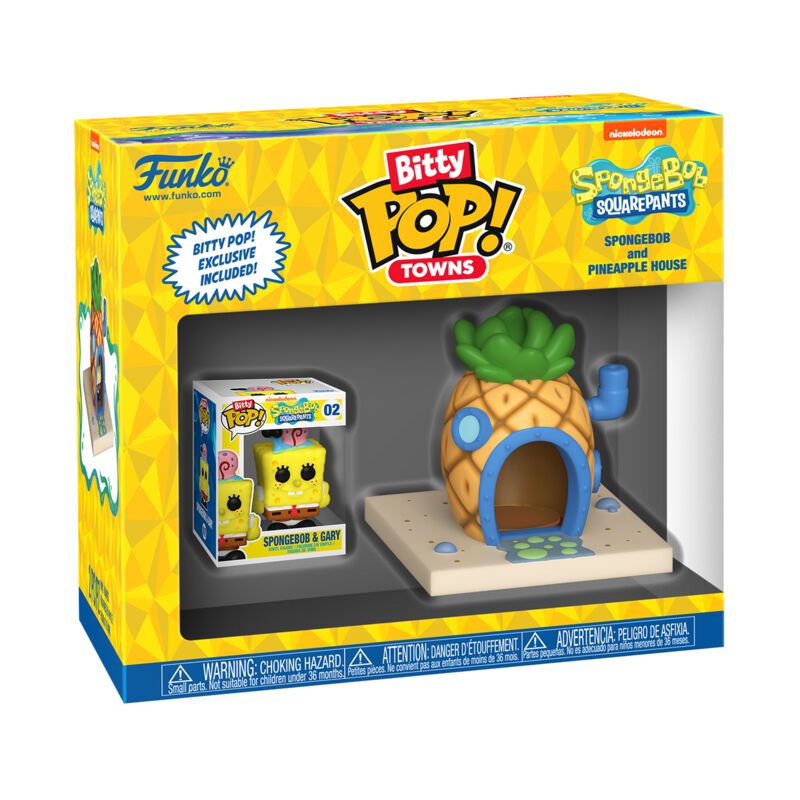 Bob L'Éponge - Bob l'Éponge avec Maison Ananas (Bitty Pop! Town) - Funko Pop! - Funko Pop! - Funko Shop Europe - Bob L'Éponge