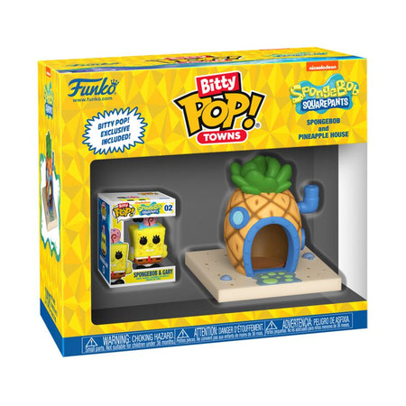 Bob L'Éponge - Bob l'Éponge avec Maison Ananas (Bitty Pop! Town) - Funko Pop! - Funko Pop! - Funko Shop Europe - Bob L'Éponge