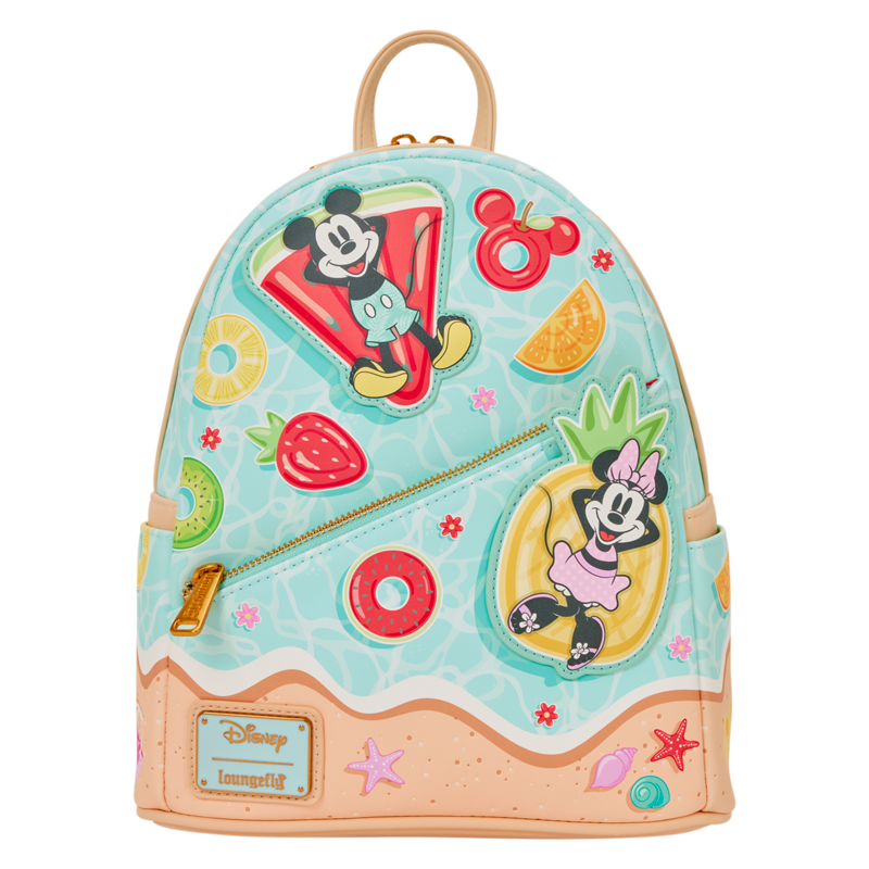 Mini Sac À Dos Disney de Mickey & Minnie Mouse - Loungefly - Mickey & Minnie Beach Fun - pour Unisexe - multicolore - Mickey & Minnie Mouse - View 2