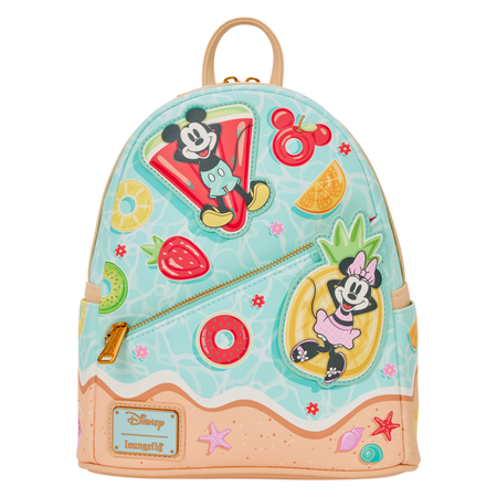 Mini Sac À Dos Disney de Mickey & Minnie Mouse - Loungefly - Mickey & Minnie Beach Fun - pour Unisexe - multicolore - Mickey & Minnie Mouse - View 2