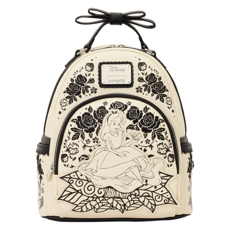 Mini Sac À Dos Disney de Alice Au Pays Des Merveilles - Loungefly - Floral - pour Unisexe - multicolore - Alice Au Pays Des Merveilles - View 2