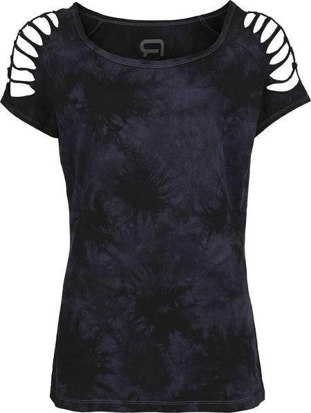 T-Shirt Manches courtes  de RED by EMP - T-Shirt avec Découpes - S à XXL - pour Femme - bleu - RED by EMP