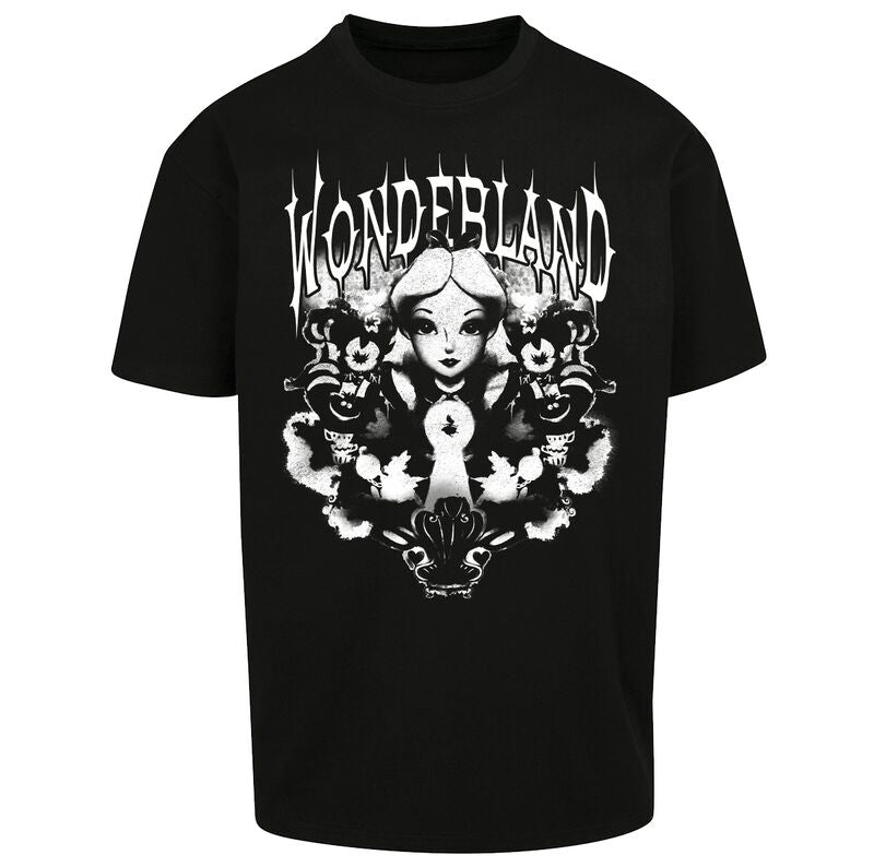 T-Shirt Oversize Disney de Alice Au Pays Des Merveilles - Roschach - M à XXL - pour Homme - noir - Alice Au Pays Des Merveilles