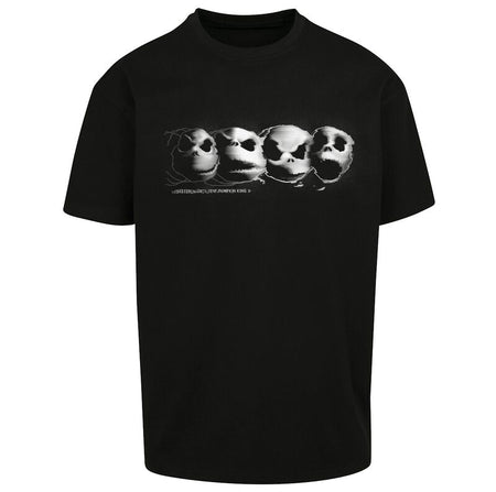 T-Shirt Oversize Disney de L'Étrange Noël De Monsieur Jack - Jack - Glitch - M à XXL - pour Homme - noir - L'Étrange Noël De Monsieur Jack