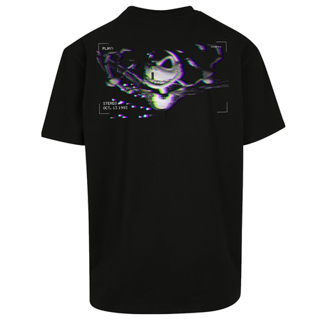 T-Shirt Oversize Disney de L'Étrange Noël De Monsieur Jack - Jack - Glitch - M à XXL - pour Homme - noir - L'Étrange Noël De Monsieur Jack - View 2