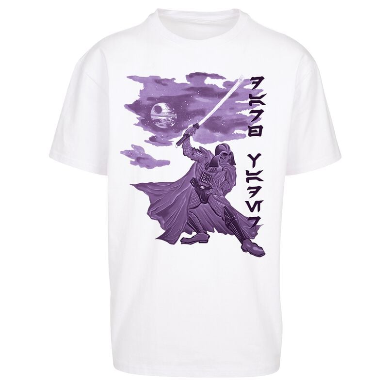 T-Shirt Oversize Disney de Star Wars - Japonais - M à XXL - pour Homme - blanc - Star Wars