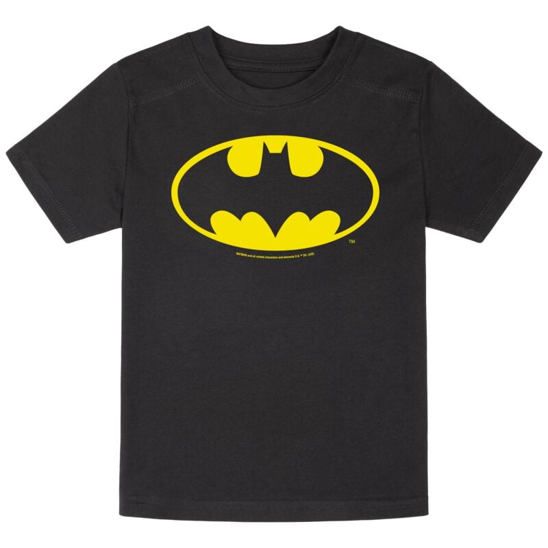 T-shirt  de Batman - Metal-Kids - Batman-Logo - 92 à 164 - pour Enfants - noir - Batman
