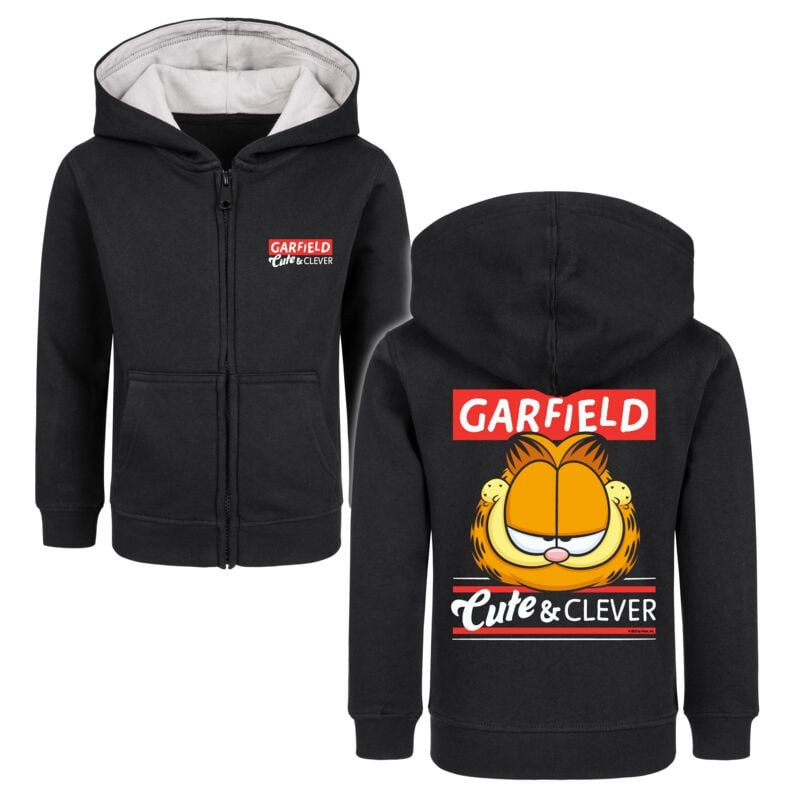 Vestes à capuches pour enfants  de Garfield - Metal-Kids - Cute & Clever - 92 à 164 - pour Enfants - noir - Garfield