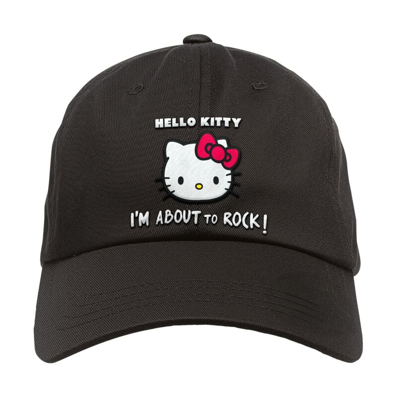 Casquette  de Hello Kitty - Metal-Kids - I'm About To Rock - pour Enfants - noir - Hello Kitty
