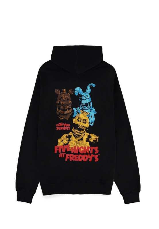 Sweat-shirt zippé à capuche Gaming de Five Nights At Freddy's - Can You Survive - S à XXL - pour Homme - noir - Five Nights At Freddy's - View 2