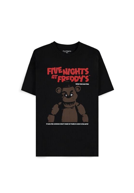 T-Shirt Manches courtes Gaming de Five Nights At Freddy's - Better Luck Next Time - M à XXL - pour Homme - noir - Five Nights At Freddy's