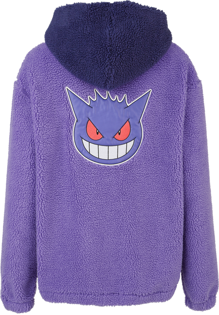 Sweat-shirt zippé à capuche Gaming de Pokémon - Ectoplasma - Polaire - S à XXL - pour Homme - lilas - Pokémon - View 2