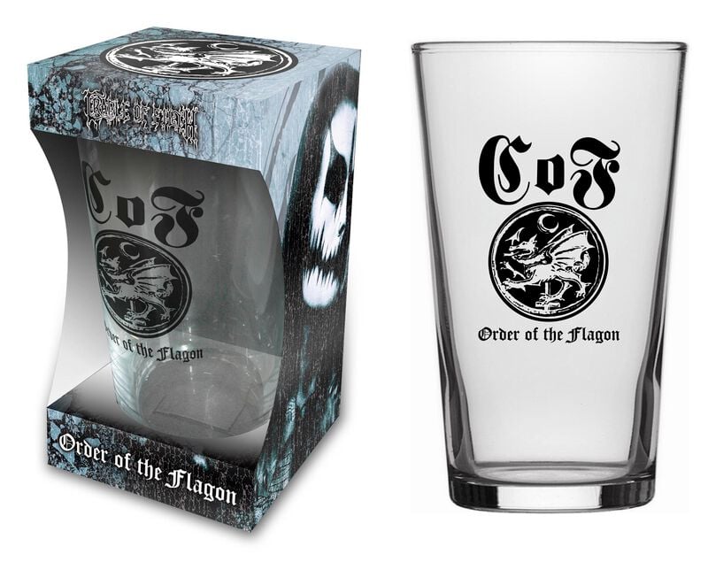 Verre à bière  de Cradle Of Filth - Order Of The Flagon - pour Indifférent - transparent - Cradle Of Filth