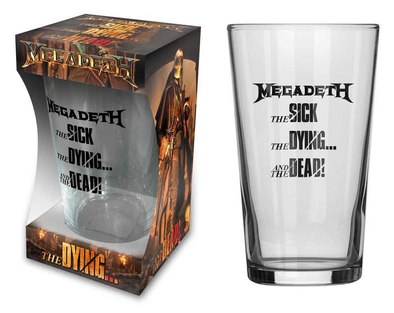 Verre à bière  de Megadeth - The Sick, The Dying… And The Dead! - pour Indifférent - transparent - Megadeth