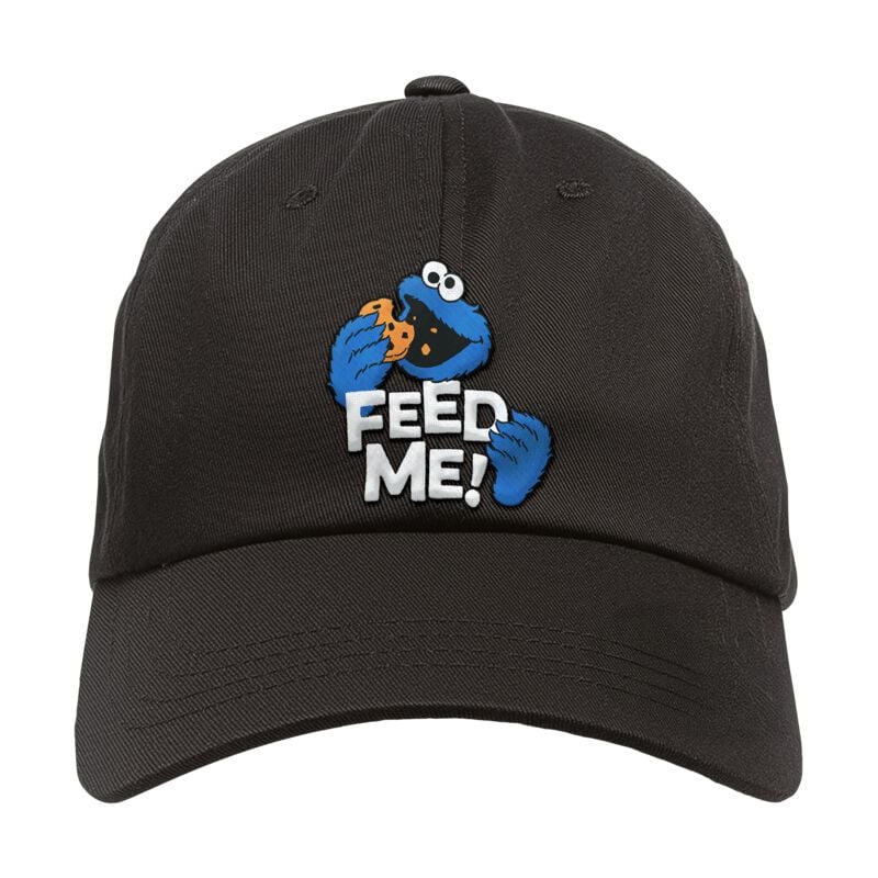Casquette  de Sesame Street - Metal-Kids - Feed Me - pour Enfants - noir - Sesame Street