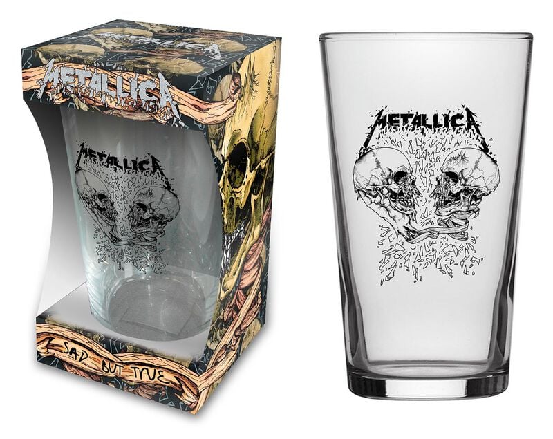 Verre à bière  de Metallica - Sad But True - pour Indifférent - transparent - metallica