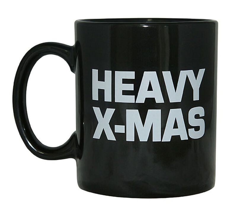 Gobelet Fun de Slogans - Heavy X-Mas - pour Unisexe - noir - Slogans