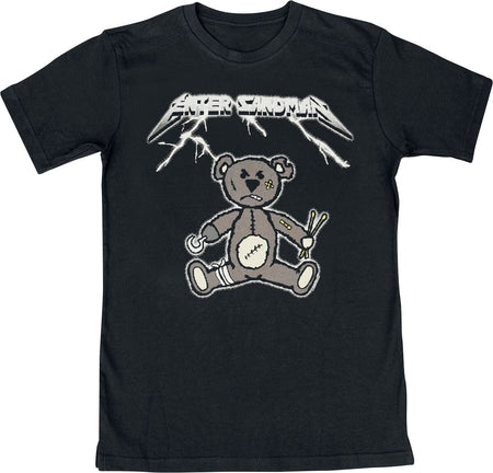 T-shirt Fun de Slogans - Metal-Kids - Enter Sandman - 104 à 152 - pour Enfants - noir - Slogans