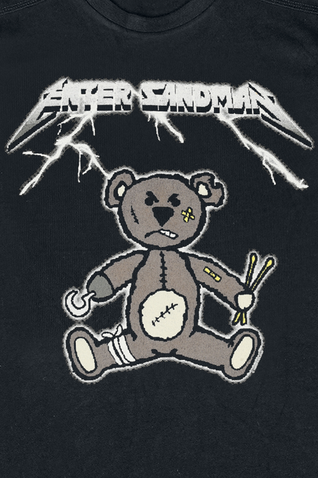 T-shirt Fun de Slogans - Metal-Kids - Enter Sandman - 104 à 152 - pour Enfants - noir - Slogans - View 2