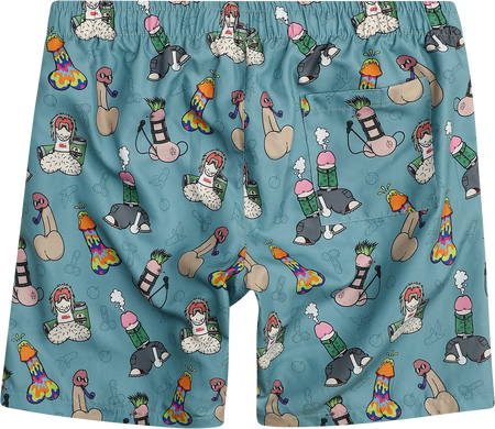 Short de bain Fun de Fun & Lifestyle - Pimmel-Swim Short - S à XXL - pour Homme - bleu/gris - Fun & Lifestyle - View 2