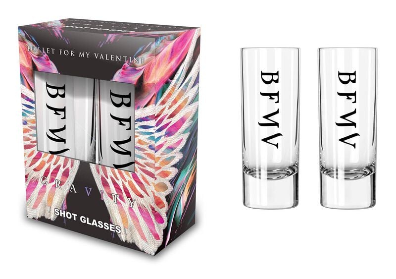 Lot de verres à shots  de Bullet For My Valentine - Gravity - pour Indifférent - transparent - Bullet For My Valentine