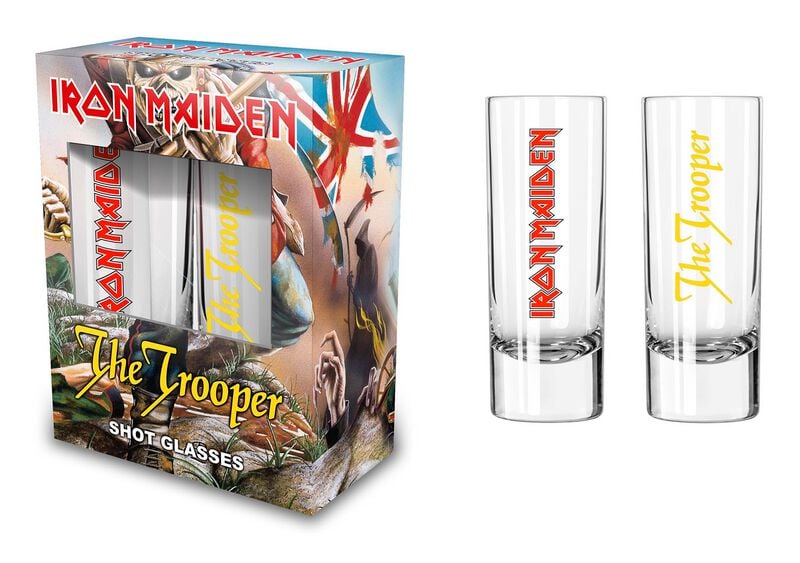 Lot de verres à shots  de Iron Maiden - The Trooper - pour Indifférent - transparent - Iron Maiden