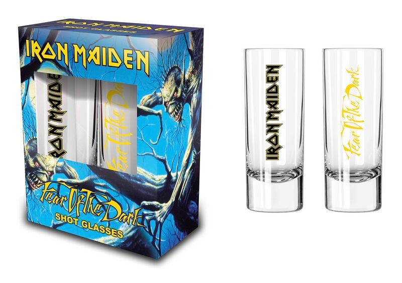 Lot de verres à shots  de Iron Maiden - Fear Of The Dark - pour Indifférent - transparent - Iron Maiden