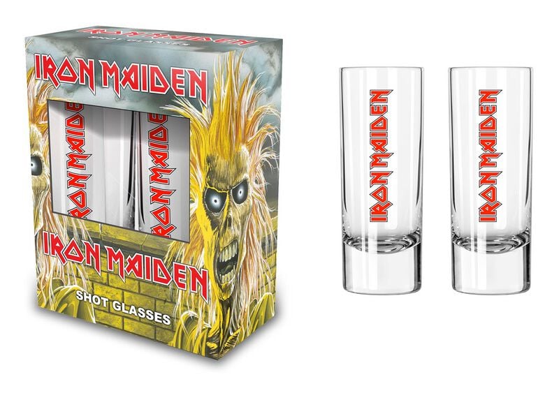 Lot de verres à shots  de Iron Maiden - pour Indifférent - transparent - Iron Maiden