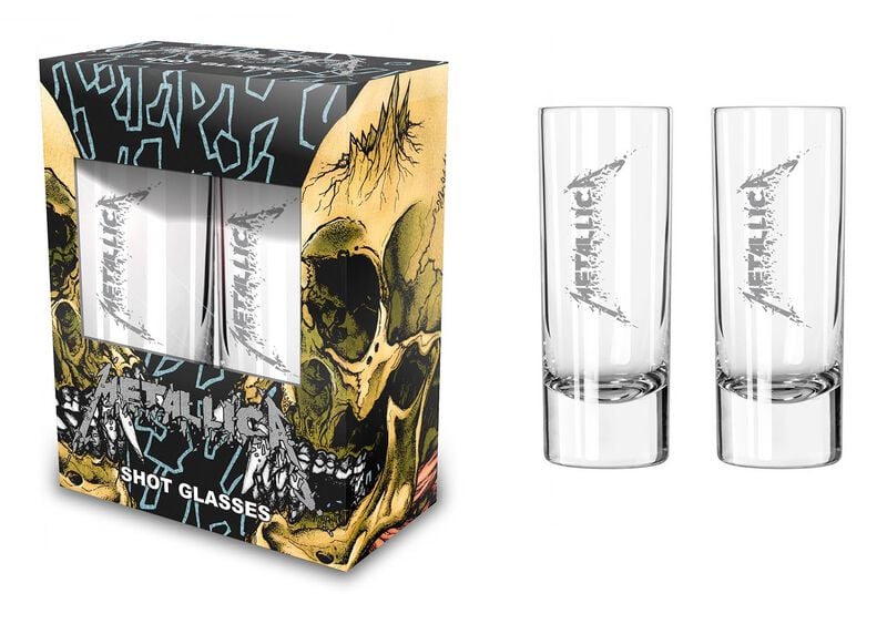 Lot de verres à shots  de Metallica - Logo - pour Indifférent - transparent - metallica