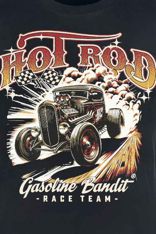 T-Shirt Manches courtes  de Gasoline Bandit - Hot Rod - S à 4XL - pour Homme - noir - Gasoline Bandit - View 2