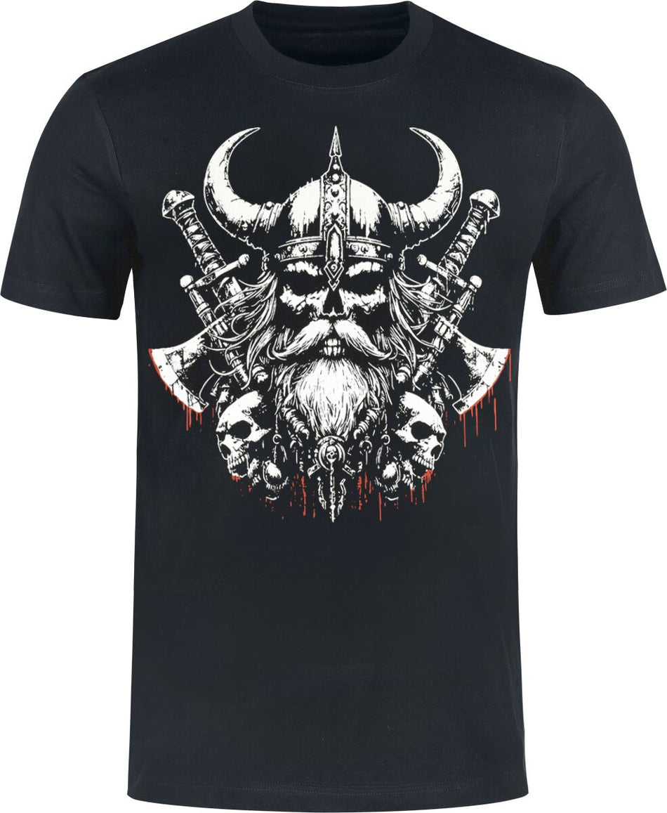 T-Shirt Manches courtes  de Lobo Negro - Viking Blood - S à L - pour Homme - noir - Lobo Negro