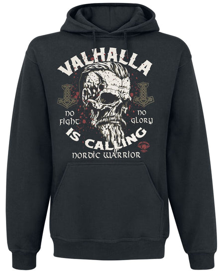 Sweat-shirt à capuche  de Lobo Negro - Valhalla Is Calling - M à 4XL - pour Homme - noir - Lobo Negro