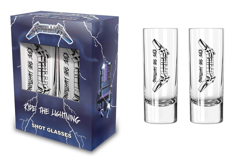 Lot de verres à shots  de Metallica - Ride The Lighting - pour Indifférent - transparent - metallica