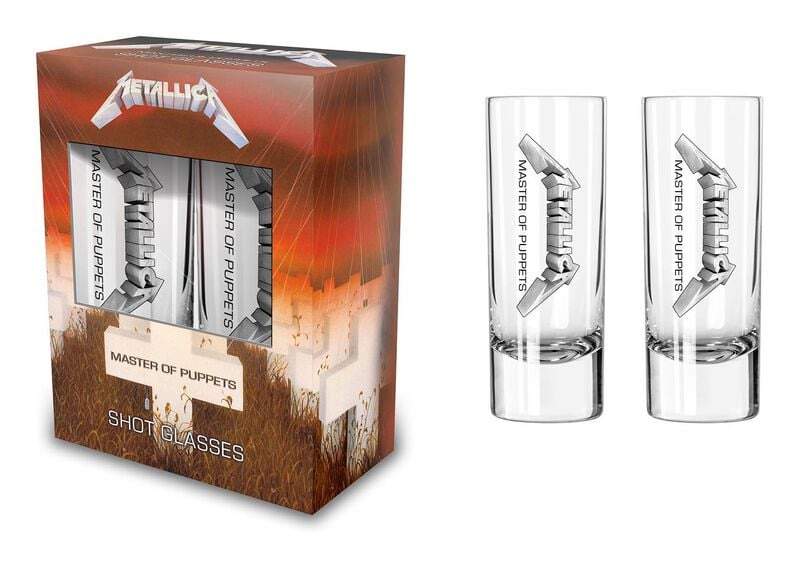 Lot de verres à shots  de Metallica - Master Of Puppets - pour Indifférent - transparent - metallica