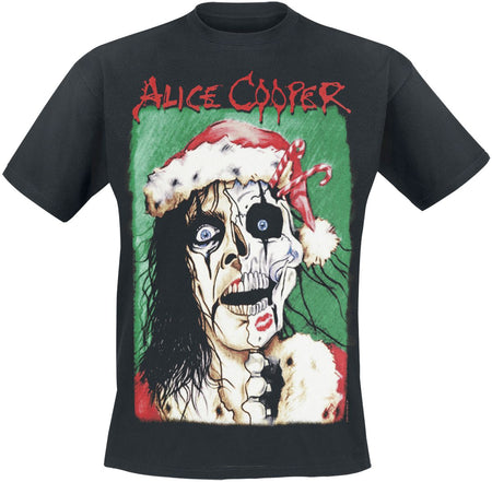 T-Shirt Manches courtes  de Alice Cooper - Xmas Card - S à 4XL - pour Homme - noir - Alice Cooper