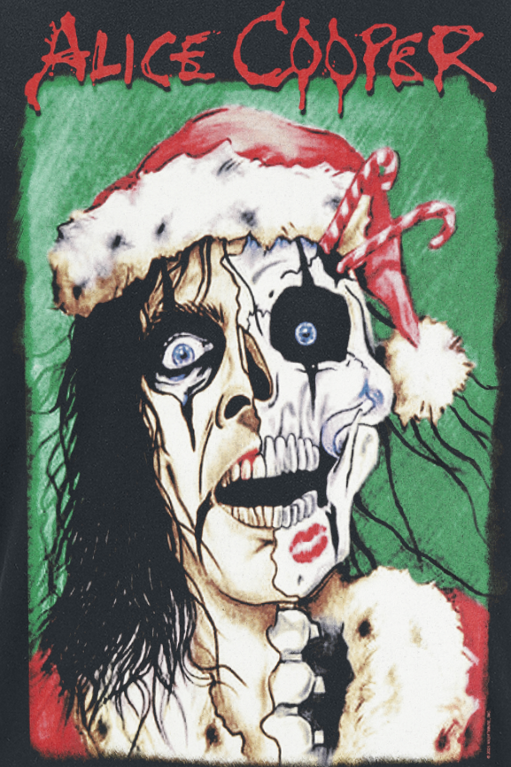 T-Shirt Manches courtes  de Alice Cooper - Xmas Card - S à 4XL - pour Homme - noir - Alice Cooper - View 2