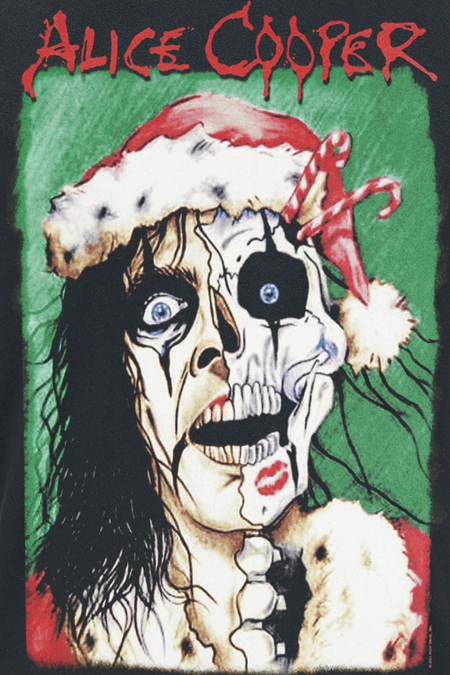 T-Shirt Manches courtes  de Alice Cooper - Xmas Card - S à 4XL - pour Homme - noir - Alice Cooper - View 2